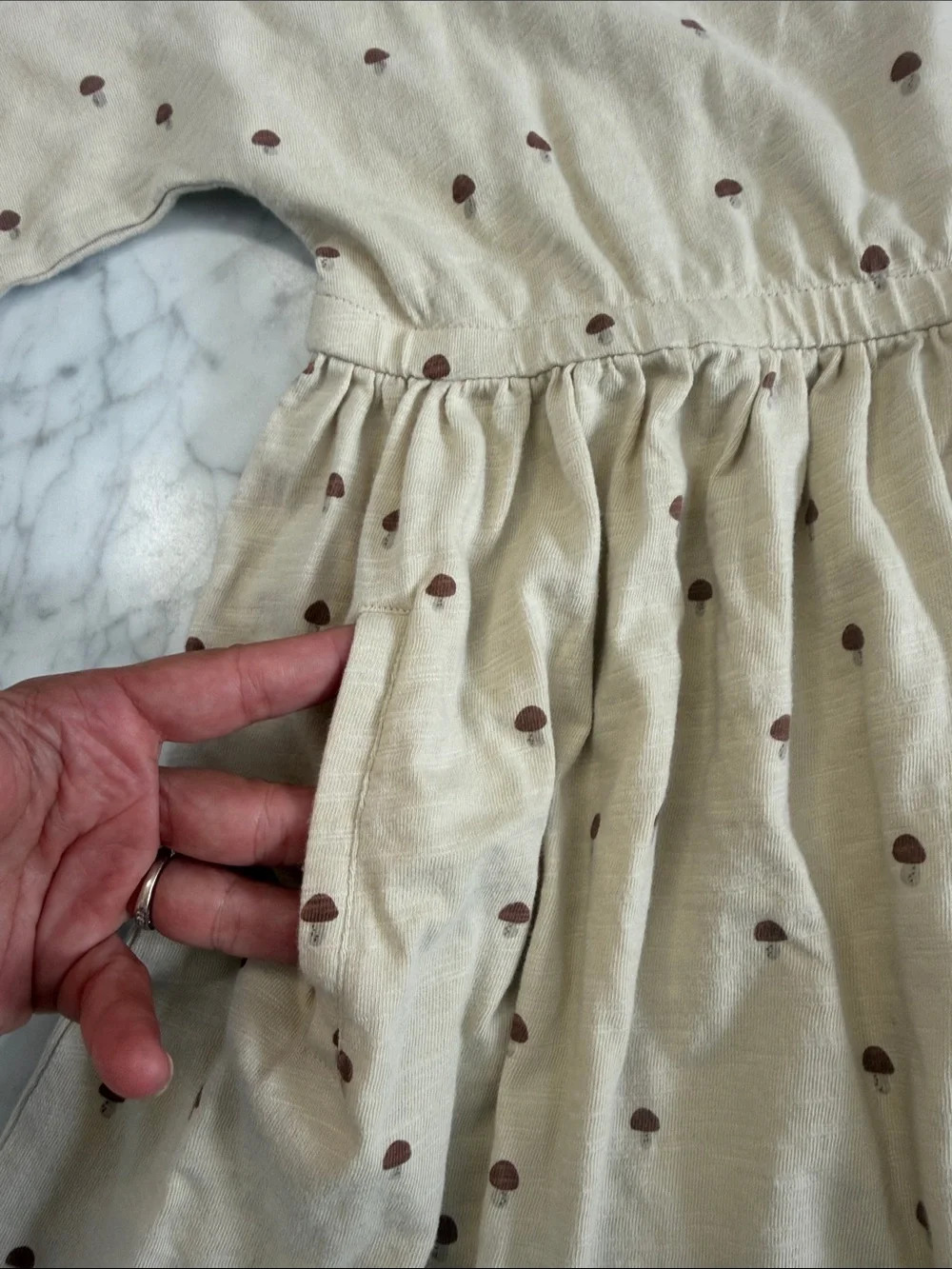 Rylee + Cru girls mushroom dress 6-7 NWOT